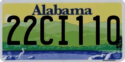 AL license plate 22CI110