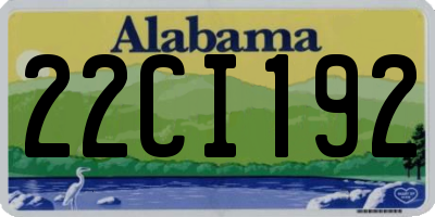 AL license plate 22CI192