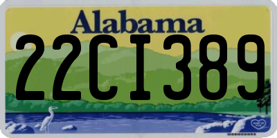 AL license plate 22CI389