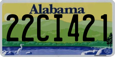 AL license plate 22CI421