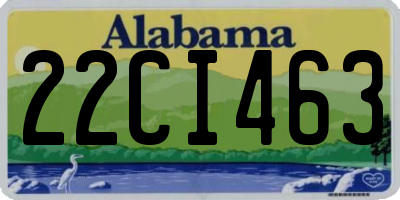 AL license plate 22CI463