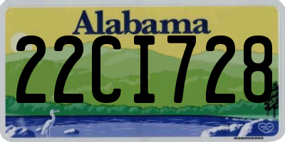 AL license plate 22CI728