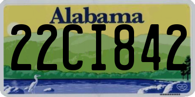 AL license plate 22CI842