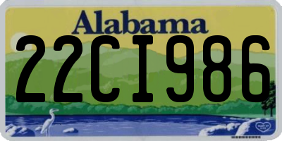 AL license plate 22CI986