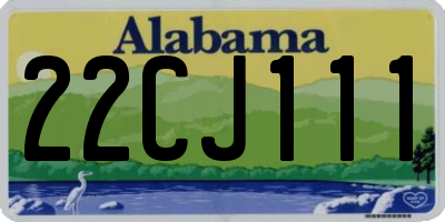 AL license plate 22CJ111