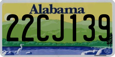 AL license plate 22CJ139