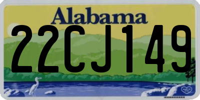 AL license plate 22CJ149