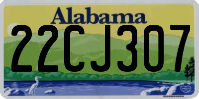 AL license plate 22CJ307