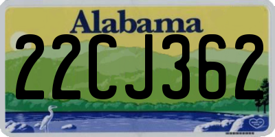 AL license plate 22CJ362