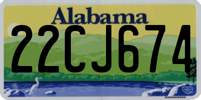 AL license plate 22CJ674