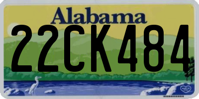 AL license plate 22CK484