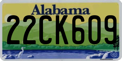 AL license plate 22CK609
