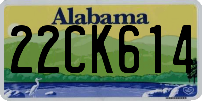 AL license plate 22CK614