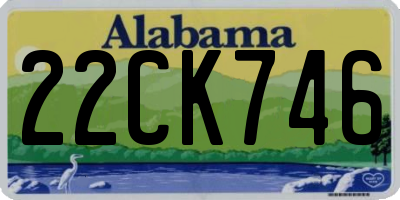AL license plate 22CK746