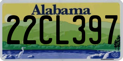 AL license plate 22CL397