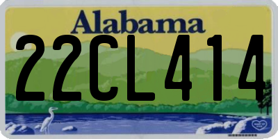 AL license plate 22CL414
