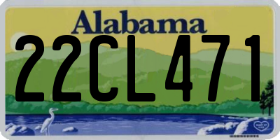 AL license plate 22CL471