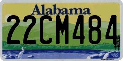 AL license plate 22CM484