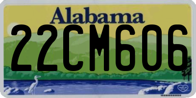 AL license plate 22CM606