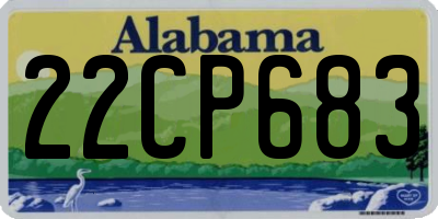 AL license plate 22CP683