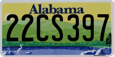 AL license plate 22CS397