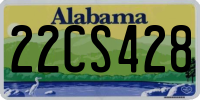AL license plate 22CS428