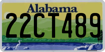 AL license plate 22CT489