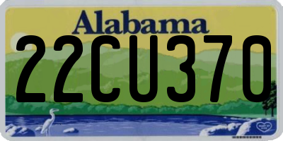 AL license plate 22CU370