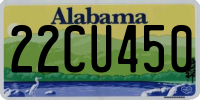 AL license plate 22CU450