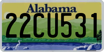 AL license plate 22CU531