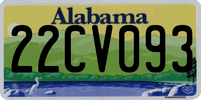 AL license plate 22CV093