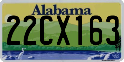AL license plate 22CX163