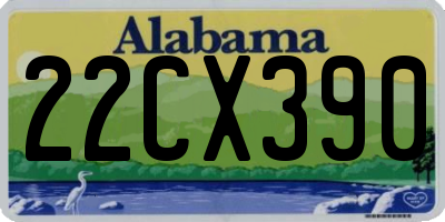 AL license plate 22CX390