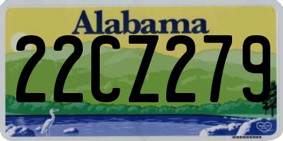 AL license plate 22CZ279