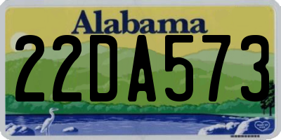 AL license plate 22DA573
