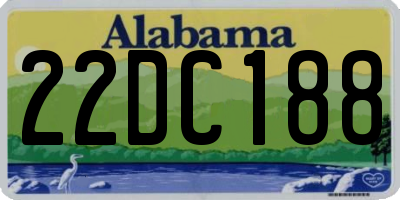 AL license plate 22DC188