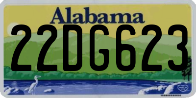AL license plate 22DG623