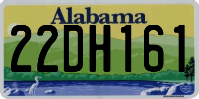 AL license plate 22DH161