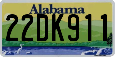 AL license plate 22DK911