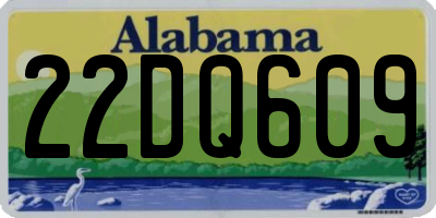 AL license plate 22DQ609