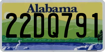 AL license plate 22DQ791
