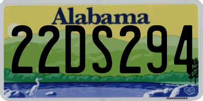 AL license plate 22DS294
