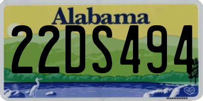 AL license plate 22DS494