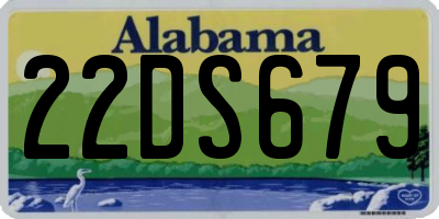 AL license plate 22DS679