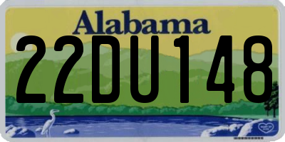 AL license plate 22DU148