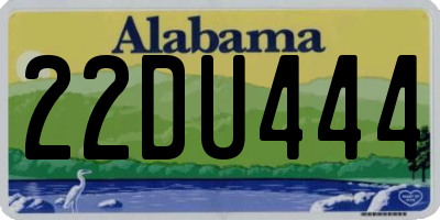 AL license plate 22DU444