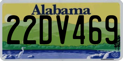 AL license plate 22DV469