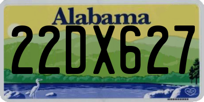 AL license plate 22DX627
