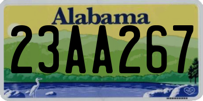 AL license plate 23AA267