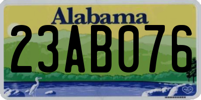 AL license plate 23AB076